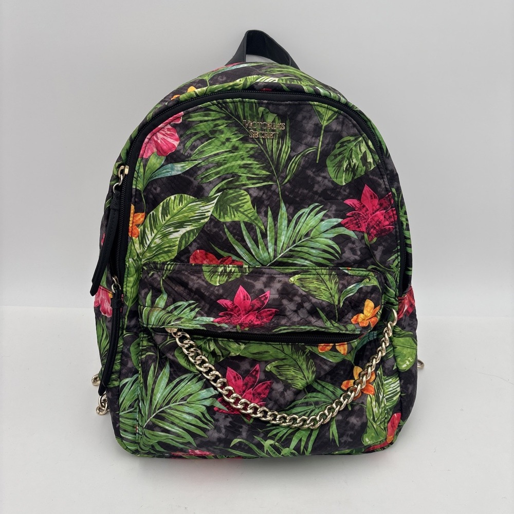Victoria's Secret Floral Tropical Paradise City Backpack - Picture 1 of 12